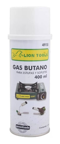 Gas Butano De 400 Ml ¼ Vuelta Soplete Lampara Multiusos
