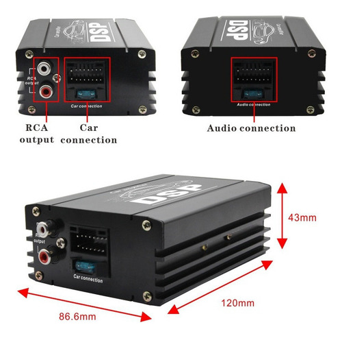C Amplificador De Coche Dsp Modificación Sin Pérdidas De 4