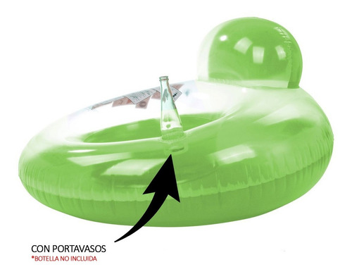 Silla Inflable Redonda Con Portavasos Pileta Piscina Playa