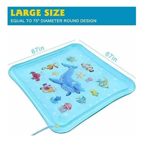 Epochair Splash Pad - Aspersor De 67 Para Niños, Piscina In