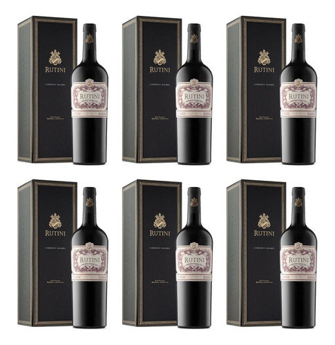 Estuche Rutini Cabernet Malbec 750 Ml Pack X 6 