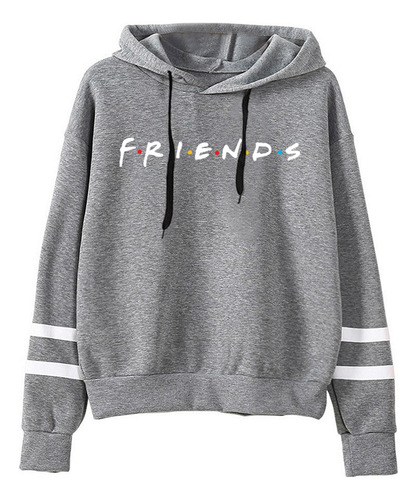 Sudadera De Manga Larga Con Capucha Estampada Friends Para M