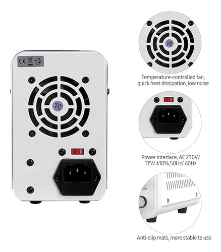 Fuente De Alimentación Variable De 120 V 3 A Dc Con Usb Y Co