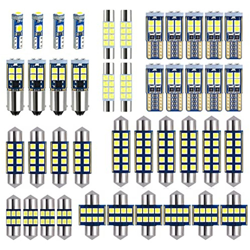 Juego De Bombillas Led Blancas De 42 Unidades De 12v De...