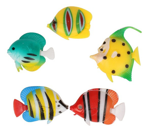 Imagen 1 de 9 de 5pcs Artificial Movimiento Flotante Peces Flotantes Acuario