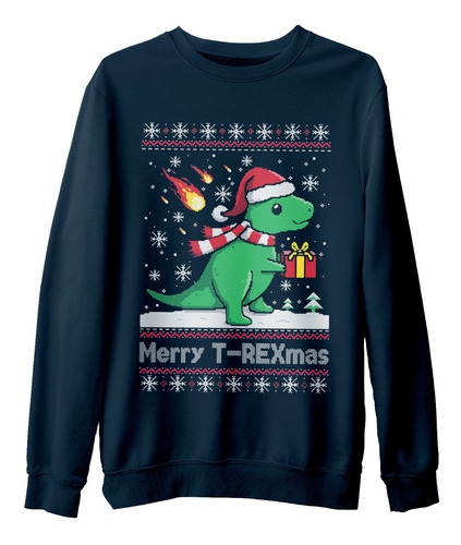 Sudadera Merry T-rexmas Ugly Sweater Navidad Christmas 