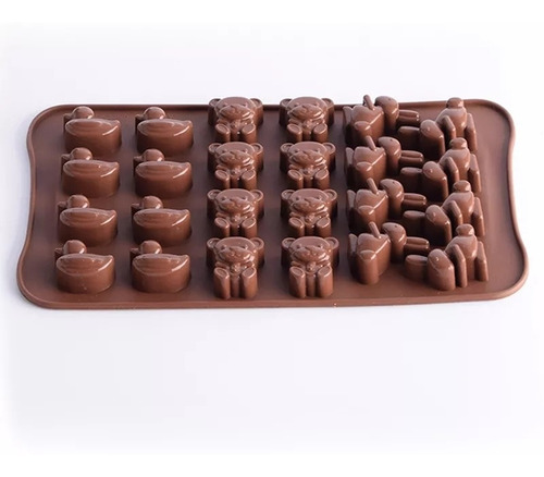 Molde De Silicon Chocolates Para Pascua Conejos Patos