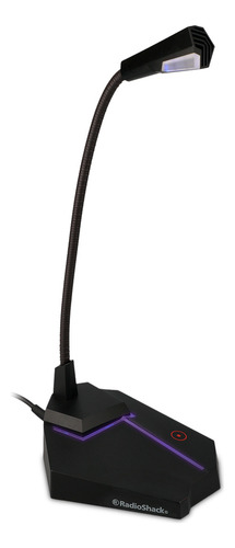 Micrófono Gamer Cuello De Cisne Radioshack Color Negro