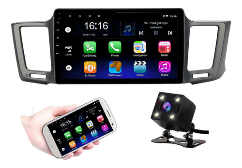 Estéreo Toyota Rav4 2013-2018 Android Carplay Wifi Camara V