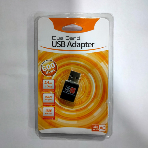 Adaptador Usb 2.0 Wifi Dual Band 2.4ghz/5ghz 600mbps 802.1ac