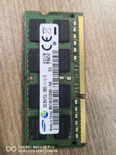 Memoria Sodimm Samsung 8gb 2rx8 Pc3l-10600s-09-10-f2