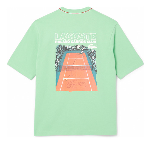 Remera Lacoste Th8757 Edición Roland-garros