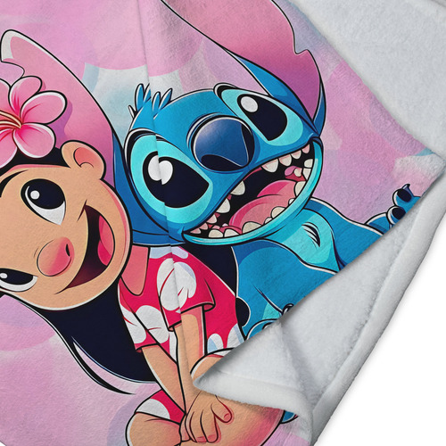 Cobija Matrimonial Diseños De Moda Tiernos Ultrasuave Lilo Y Stitch Lisa