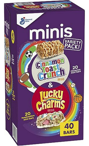 Cereal Lucky Charms Y Canela Toast Crunch Minis Barras De Go