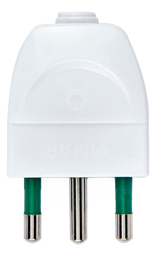 Enchufe Macho Volante 2p+t 16a 250v Blanco