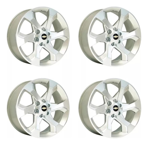 Jogo De Rodas S10 Aro 20 6x139 Chevrolet Cor Hiper Prata