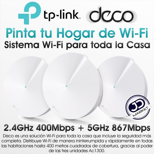 Sistema Wifi Malla Para La Casa Tp-link Deco M5 (3-pack)