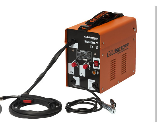 Soldadora Lüsqtoff Mig Flux Sml130-7 Con Rollo De Alambre Naranja