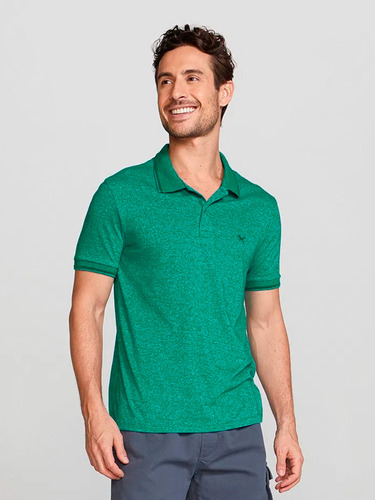 Polo Masculina Básica En Tela Texturizada - 3m24