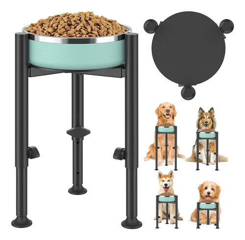 Soporte Elevado Ajustable Para Cuencos Para Perros Â 4 Altur