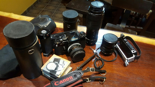 Camara Fotog. Canon F-1. Kit Completo Con Motor Secuencial