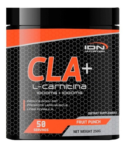 Cla + L-carnitina 100% Pure Idn Nutrition Quemador De Grasa