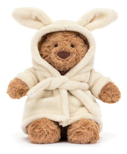Peluche Jellycat Bartholomew Bear Con Bata De Baño, 10