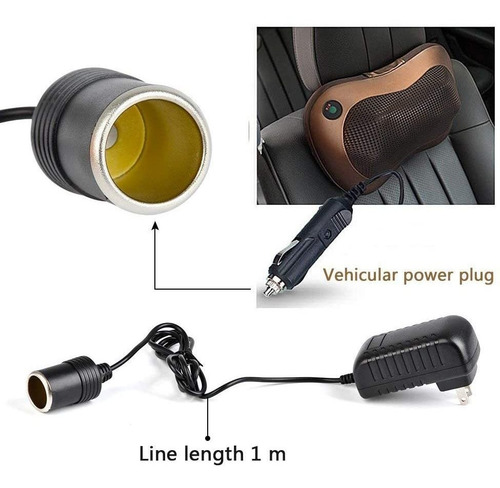 Convertidor De Ca Cc 2a 24w Encendedor De Cigarrillos De Coc