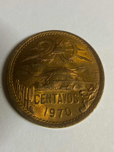 Moneda De Mexico De 20 Centavos De 1970 Envio Gratis