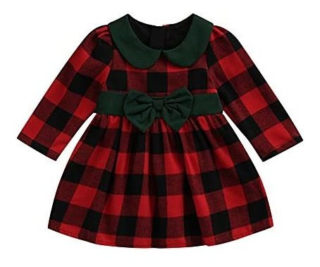 Niños Toddler Bebé Niña Vestido De Navidad Navidad J7zwn