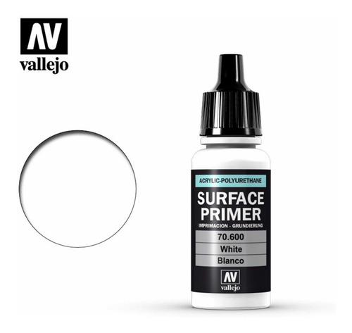 Imagen 3 de 4 de Imprimación Blanco Vallejo 70600 Surface Primer Modelismo