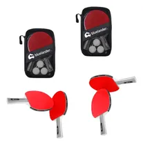 Comprar 2 Sets De Raquetas Ping Pong Pelotas Profesional Tenis Mesa