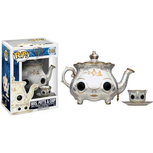 ¡funko Pop! Disney: Belleza Y La Bestia Sra. Potts Y Chip