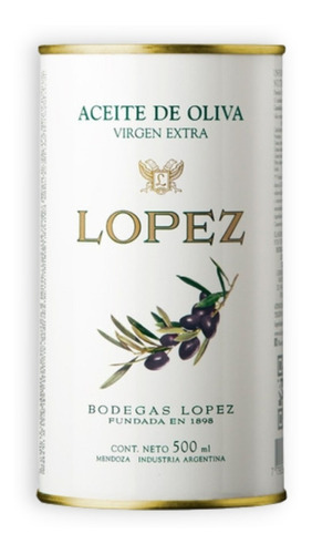 López Aceite De Oliva Extra Virgen Lata 500ml Bodegas López