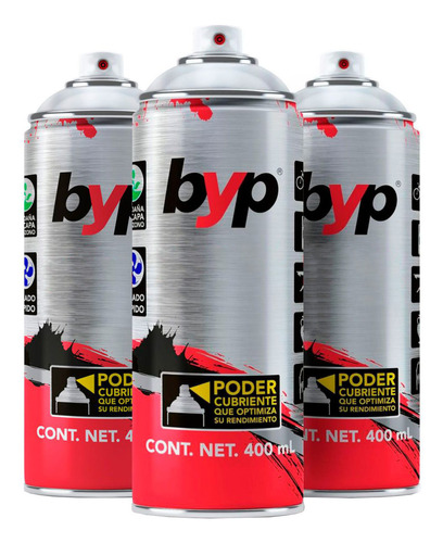 Pack 3 Removedores De Pintura Byp, En Aerosol Spray - 400ml