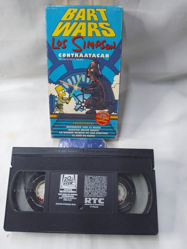 Peliculas Vhs De Los Simpson Bart Wars Mejores Exitos Etc. (Usado)