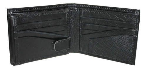 Cartera Hombre Piel Genuina Billetera Cuero Bifold Premium