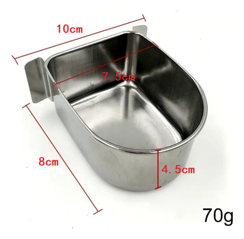 Comedero Para Pájaros De Material Acero Inoxidable Con Taza