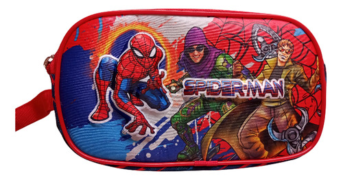 Cartuchera Spiderman Escolar Niños / Colegio / 2 Cierres