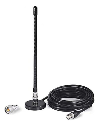 Antena Aérea Con Base Magnética Bnc Pl2 Soft Whip Cb 27mhz