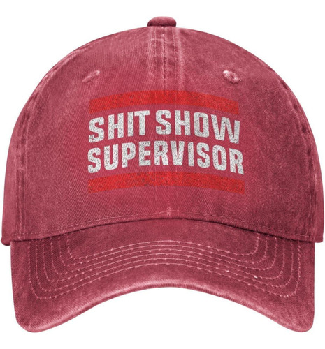Boobie Trap Shit Show Supervisor Hat Mujeres Papá Sombreros 