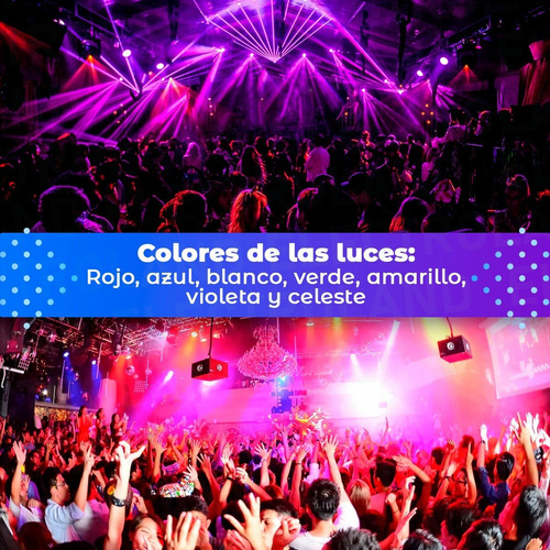 Imagen 7 de 10 de Luz Proton Par 18 Led Alta Luminosidad Rgb Audioritmico Dmx