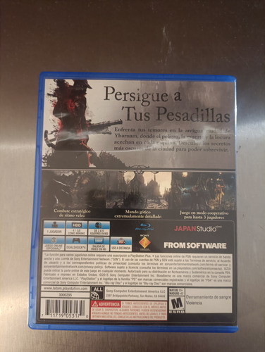 Videojuego Bloodborne Ps4 (Usado)