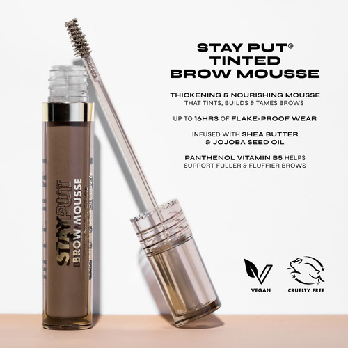 Tinta Para Cejas Stay Put Brow Mousse Milani Color 120 Medium Brown