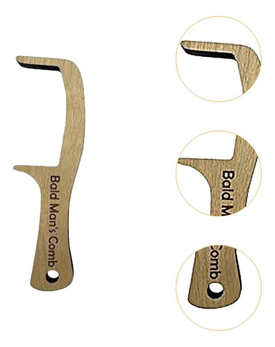 4 Cepillo Y Peine Para Hombre Calvo, Peine Para Estilo B