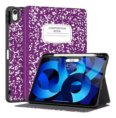 Supveco Funda Para iPad Air 5 / iPad Air 4 Con Portalápices