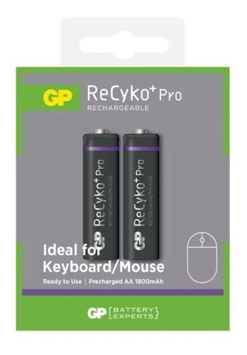 Pilas Aa Recargables Gp Recyko Pro 1800mah X2 Unidades 