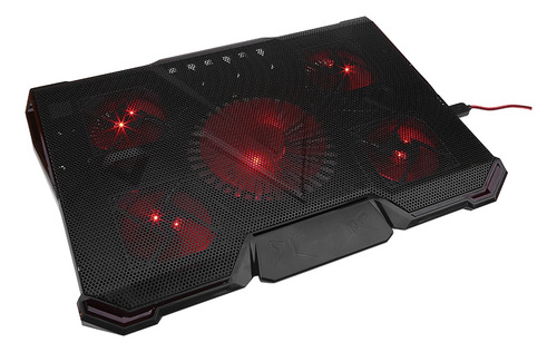 Resfriador De Notebook Com 5 Ventiladores De Led, Suporte De