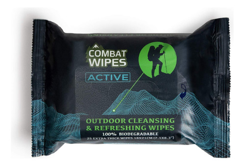 Combat Wipes Active - Toallitas Hmedas Para Exteriores - Equ