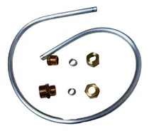 Comprar Kit Conexión Termotanque + 1 Mt Caño Alum 3\u002F8 + Tuercas Comp